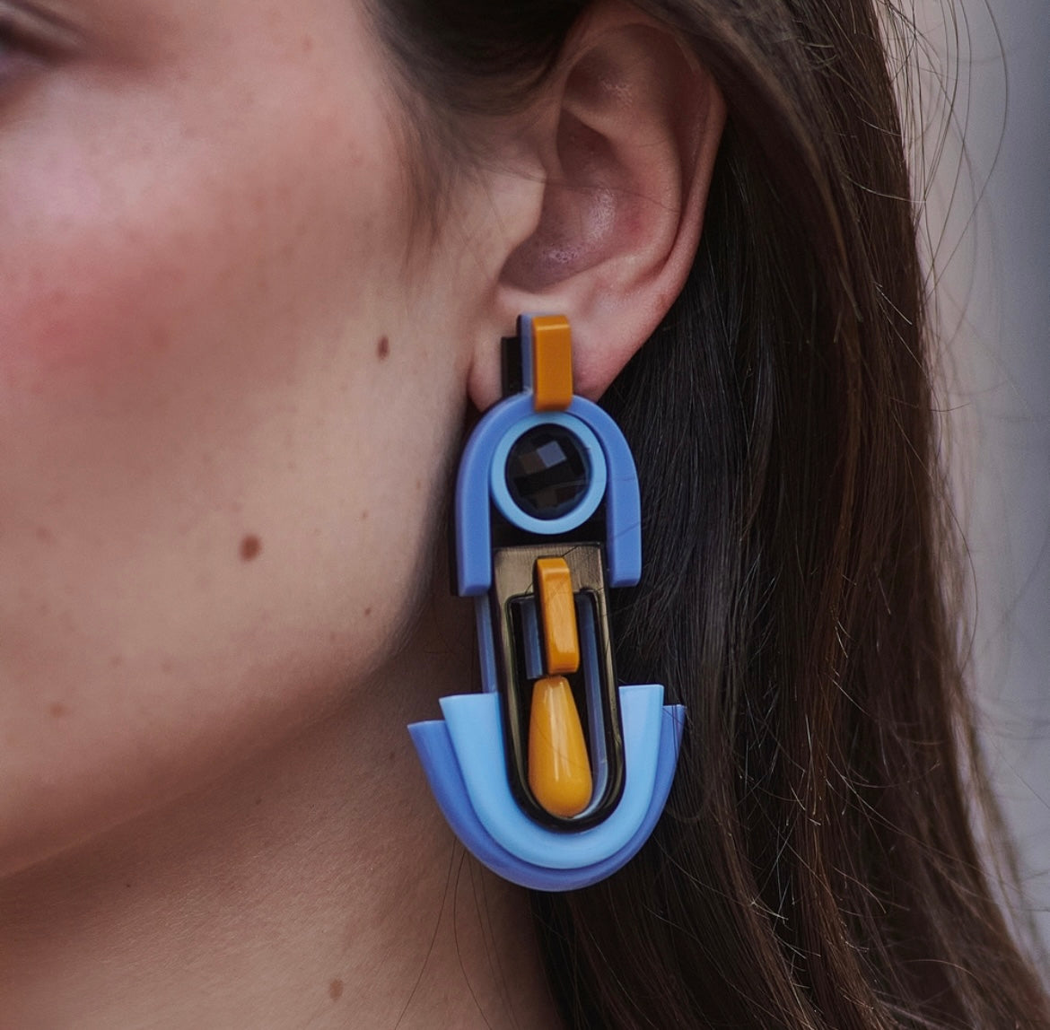 Celine Earrings Blue