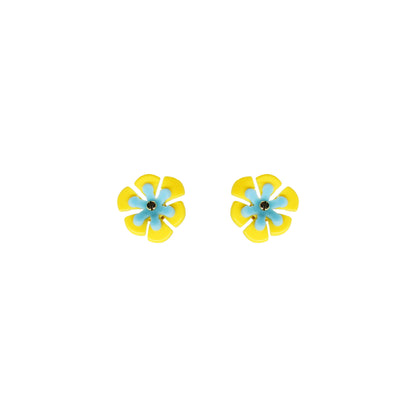 Branch Daisies Earrings Yellow - Neena Jewellery 