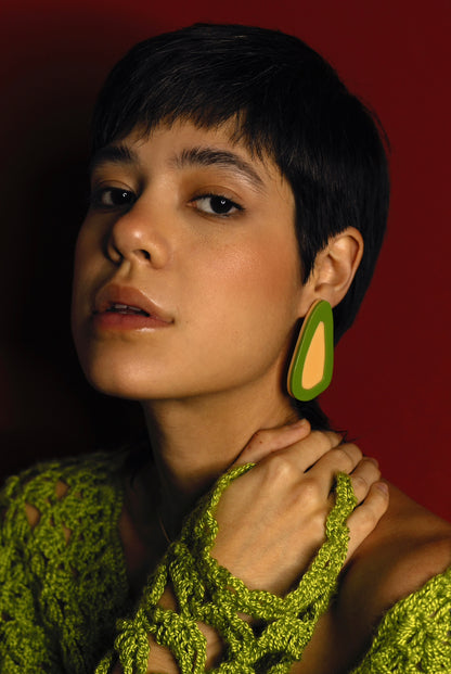 Frua Green Earrings